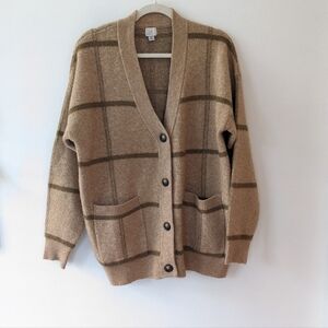 Target A New Day Plaid Neutral Cardigan